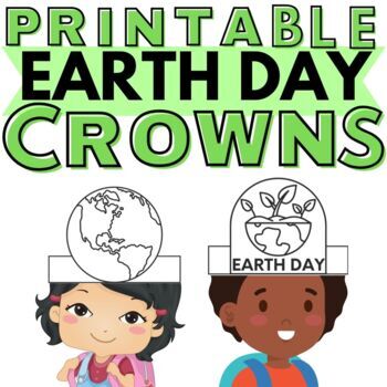Preview of Earth Day Craft Preschool | Easy Earth Day Activity Kindergarten Coloring Page