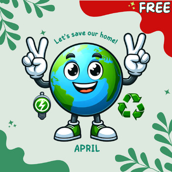 Preview of Earth Day Coloring Activity Preschool Free Worksheet