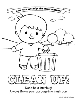 Kids Care For A Clean Environment Coloring Book - Customizable