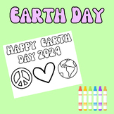 Earth Day Coloring Page & Earth Day Bookmarks