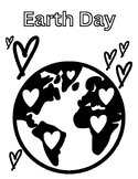 Earth Day Coloring Page for Toddlers