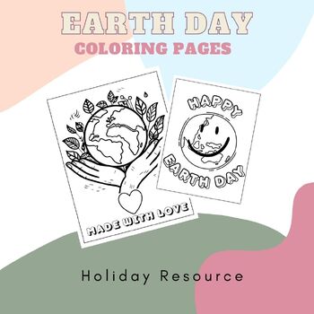 Preview of Celebrate Earth Day: 5 Fun Coloring Pages for Environmental Explorers