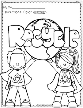 Earth Day Coloring Pages by Under Kidstruction | TPT