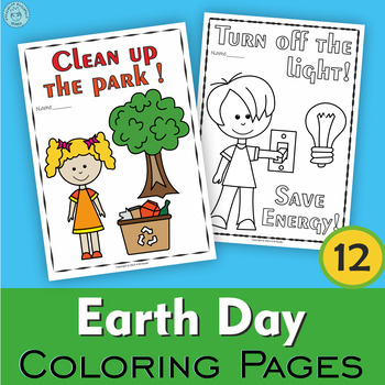 Preview of Earth Day Coloring Pages