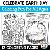 $2 DEAL Earth Day Coloring Pages Activities 12 Spring Colo