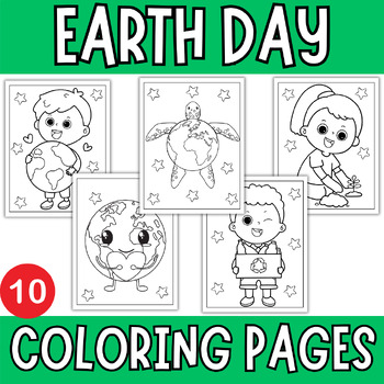 Preview of Earth Day Coloring Pages - April Coloring Sheets /  Earth Day