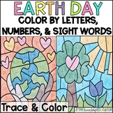Earth Day Coloring Sheets | Color by Numbers, Letters, and