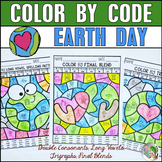 Earth Day Coloring Pages | Earth Day Color by Code Phonics