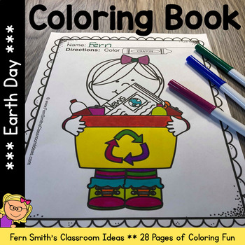 Preview of Earth Day Coloring Pages | Earth Day Coloring Book