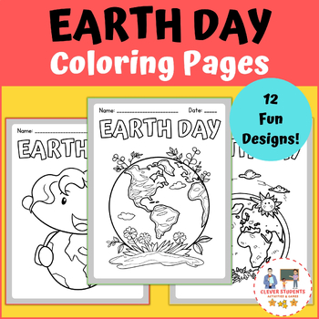 Earth Day Coloring Pages | Earth Day Coloring Book | Spring Activities