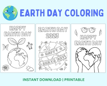 Preview of Earth Day Coloring Pages, Earth Day Coloring, Earth Day Activities, Art Craft