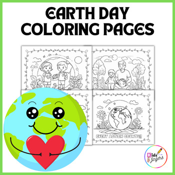 Preview of Earth Day Coloring Pages - Spring Coloring Sheets