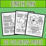 Earth Day Coloring Pages With Environmental Quotes - April