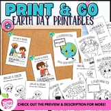 Earth Day Coloring Pages Earth Day Mini Book and Writing P