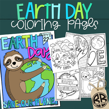 Preview of Earth Day Coloring Pages Activities