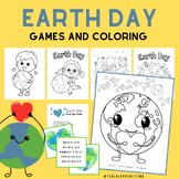 Earth Day Coloring Pages with Printable and Online Games
