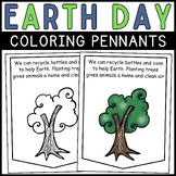 Earth Day Coloring Pennants | Earth Day activities | Earth
