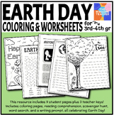 Earth Day Coloring & Worksheets - Winsome Teacher