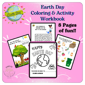 Preview of Earth Day Coloring and Activity Workbook
