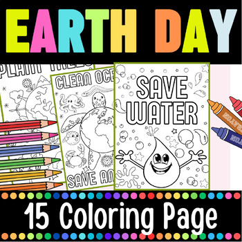 Preview of Earth day coloring | earth day bulletin board | Human Impact on the Environment
