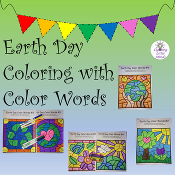 Preview of Earth Day Sight Words - Color Words