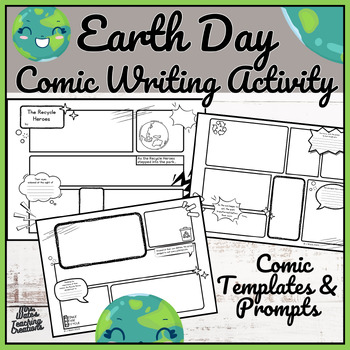 Preview of Earth Day Comic Strip Activities & Arbor Day Writing Worksheets for Kids