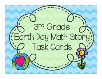 Preview of Earth Day Word Problem Task Cards