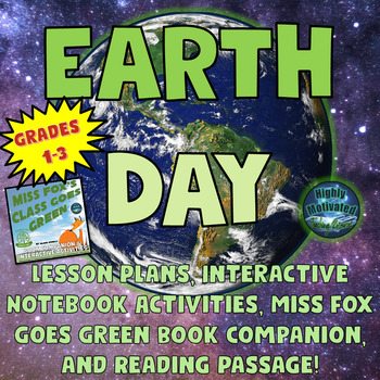 Preview of Earth Day Complete Unit with Lesson Plans & Interactive Activities (Grades 1-3)