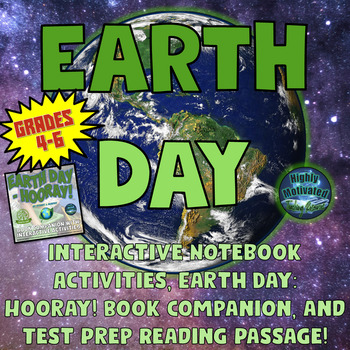 Preview of Earth Day Complete Unit with Interactive Activities and Test Prep (Grades 4-6)