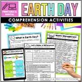 Earth Day Comprehension Passages and Activities- Digital &