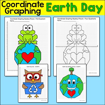 Earth Day Math Coordinate Graphing Mystery Pictures – Plotting Ordered Pairs