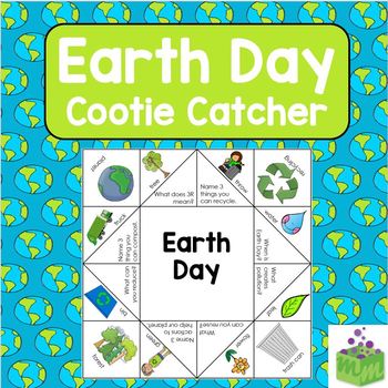 Preview of Earth Day Cootie Catcher