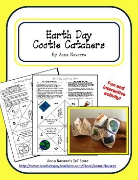 Preview of Earth Day Cootie Catcher
