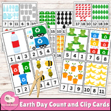Earth Day Count and Clip Cards 1-20 | Counting Numbers Mat