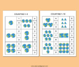 Earth Day Count and Clip Mats Task Cards 1-5 1-10 Numbers 