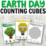Earth Day Counting Cube Cards for Fine Motor Centers