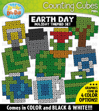 Earth Day Counting Cubes Clipart {Zip-A-Dee-Doo-Dah Designs}