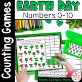 Earth Day Counting Objects Worksheet Numbers to 10 - Kinde