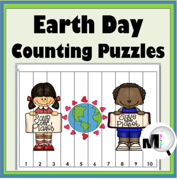 Preview of Earth Day Math Number Order Puzzles