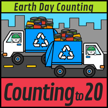 Preview of Earth Day Boom Cards Counting to 20