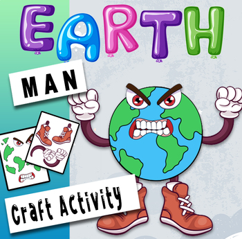 Preview of Earth Day Craft Outer Space - earth day craftivity- earth day craft kindergarten