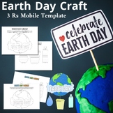 Earth Day Craft - 3 Rs Mobile Template