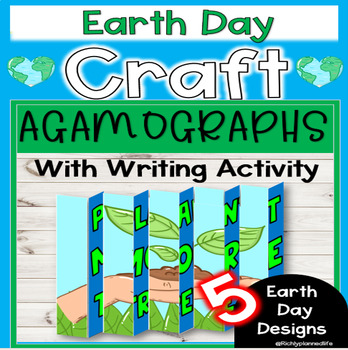 Preview of Earth Day Craft - AGAMOGRAPH Art - 3 Differentiated Versions and 5 Designs
