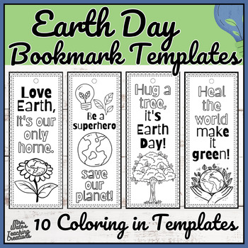 Preview of Earth Day Craftivity for Rewards & Arbor Day Bookmark Templates