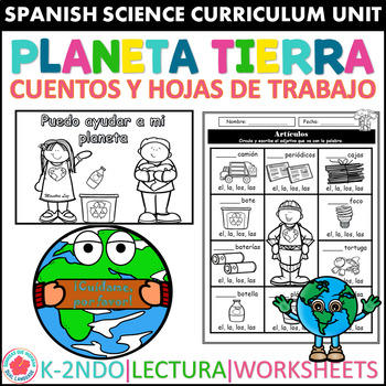 Preview of Earth Day Craft Spanish Día del Planeta tierra