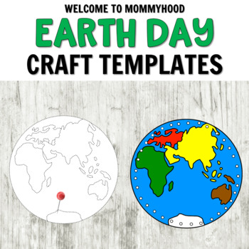 Preview of Earth Day Craft Templates for Montessori Activities or Preschool