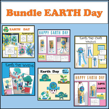 Preview of Earth Day Craft Activity Coloring/ Crown /Hat / Agamograph / Windsock