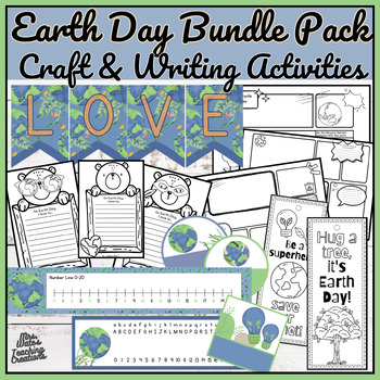 Preview of Earth Day Craft Writing Activities & Arbor Day Classroom Decorations