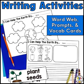 Earth Day Craft and Writing Prompt by ABC's of Literacy | TpT