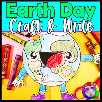 Preview of Earth Day Craft and Writing Prompt Worksheets